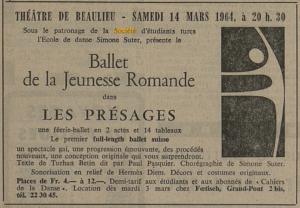 Tribune de Lausanne 01.03.1964